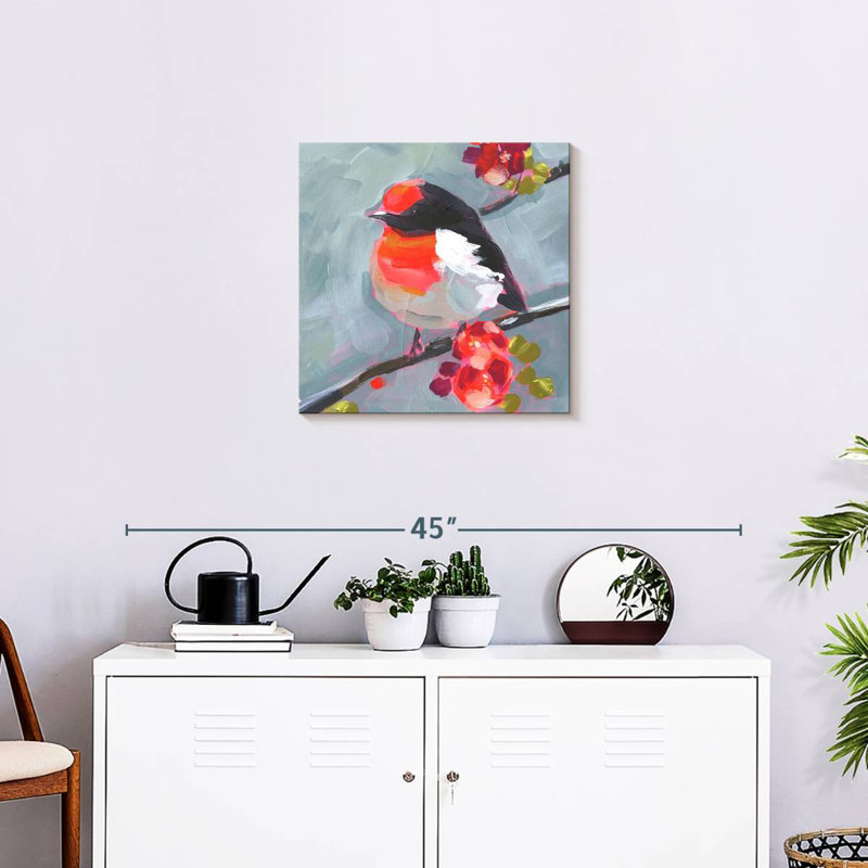 Brampt Brushstroke Bird I, 20" H x 20" W