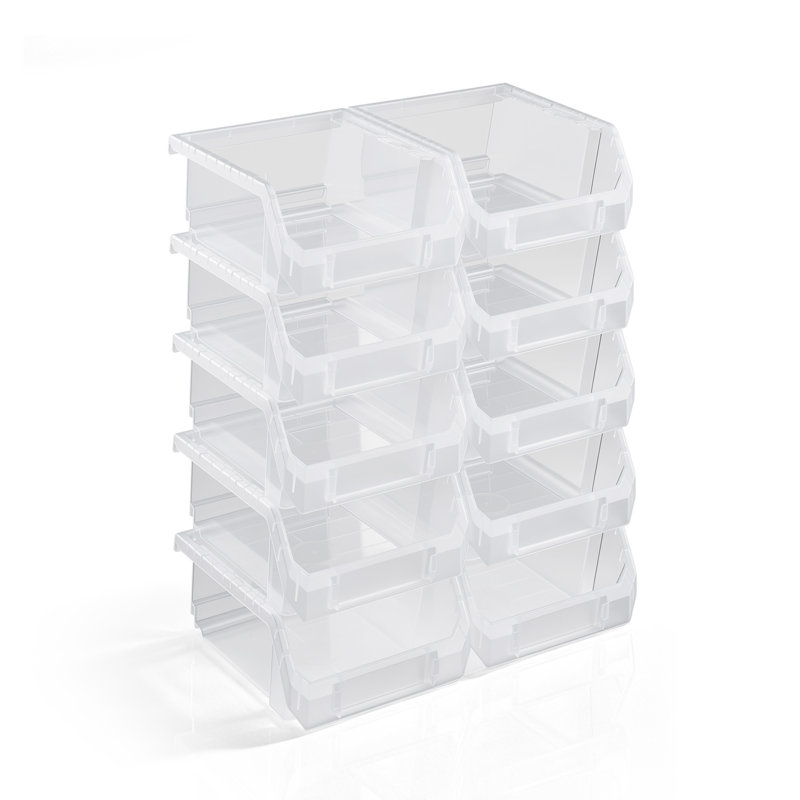 Sorbuss - Paquet de 10 petits bacs de rangement de cuisine empilables à l'avant - Rangement pour garde-manger et armoire