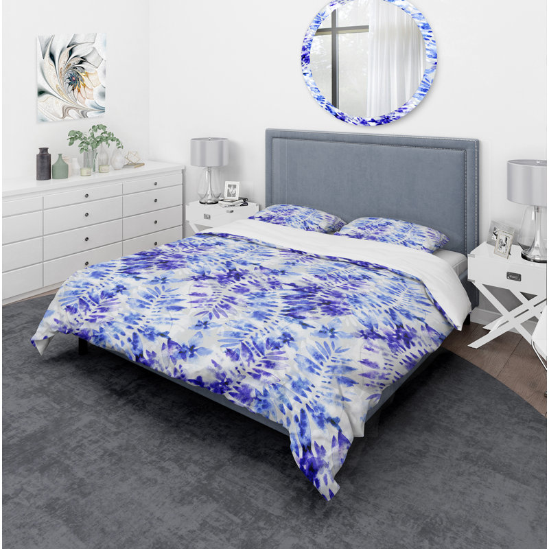Ensemble de housse de couette tropical, Housse simple + 1 taie décorative