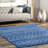 Maslah Geometric Moroccan Power Loom Performance Blue Rug-1205599540