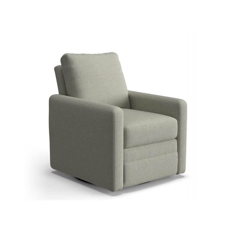 Swivel Barrel Recliner, Ivory-23693