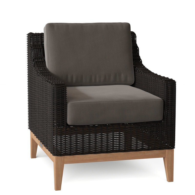 Frances Outdoor Lounge Chair, Ash, Frances Black