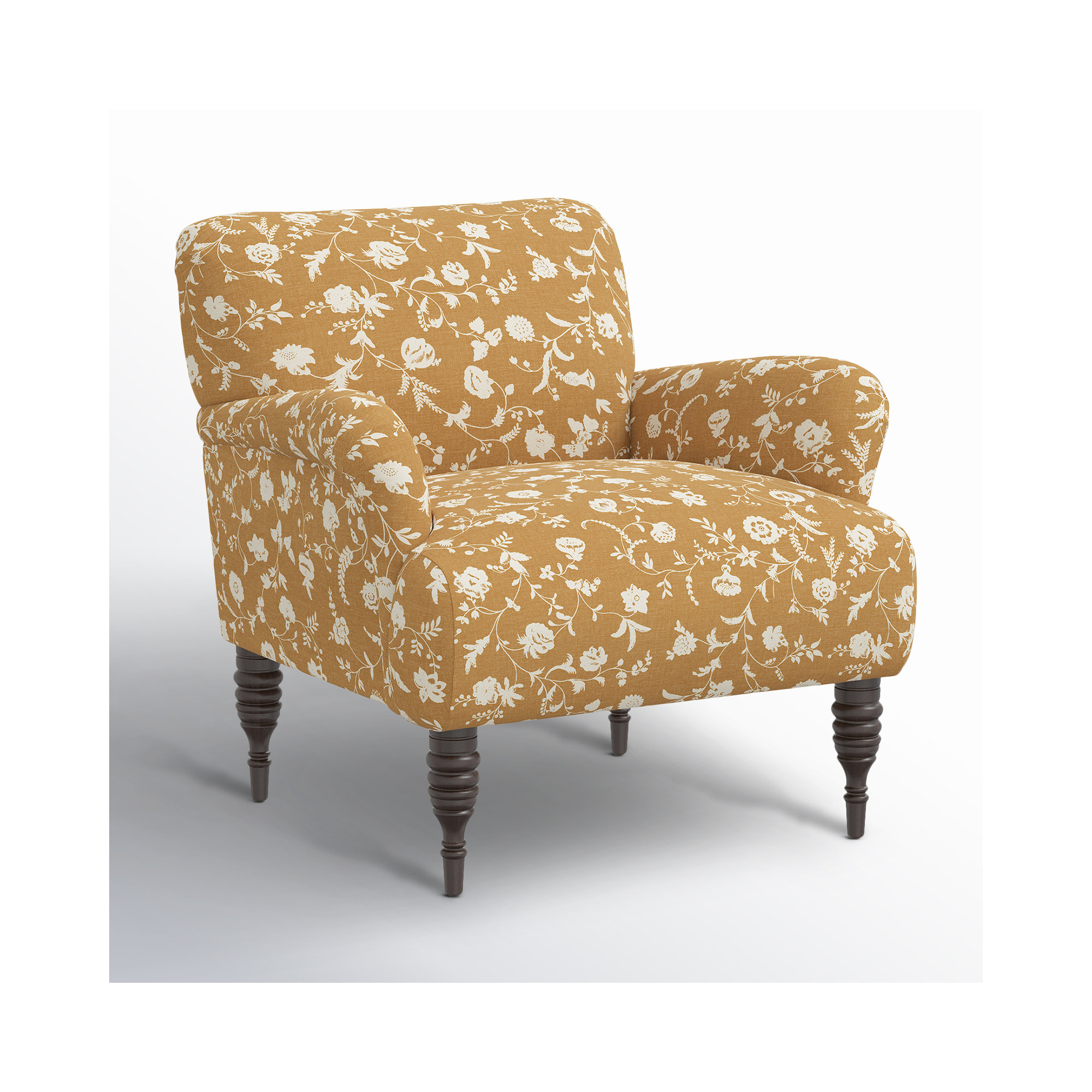 Allura Upholstered Armchair, Robina Floral Ochre