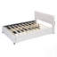 Grand lit plateforme tapissier avec tête de lit à motif brique, gigogne simple TG et 2 tiroirs, tissu en lin-1843139136-1843139141
