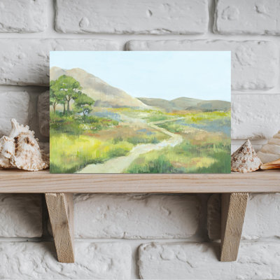 Path Through Serene Landscape Abstract Contemporary Landscape Nature Wall Art
