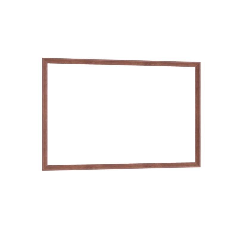 48"X32" Oversized Modern Rectangle Bathroom Mirror With Walnut Frame Decorative Large Wall Mirrors For Bathroom Living Room Bedroom Vertical Or Horizontal Wall Mounted Mirror With Aluminum Frame