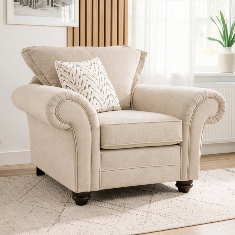 Dalton Textured Weave Armchair, Silver