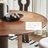 Walnut Round Solid Wood Dining table-1957410877