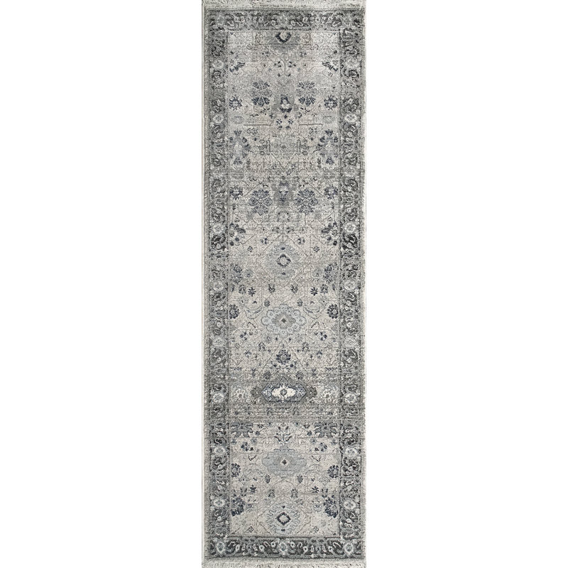 Tapis beige Omarion, Tapis de couloir 2 pi 2 po x 7 pi 5 po