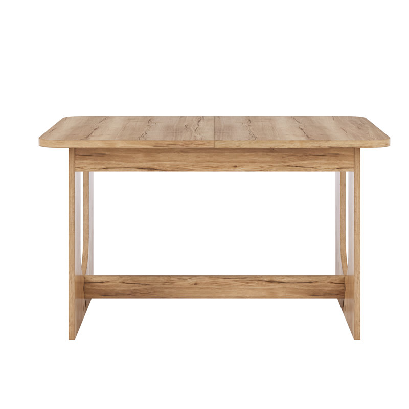 Extendable Dining Table, Light Wood