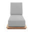 Hermosa Outdoor Teak Chaise Lounge-311407008