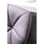 Velours pivotant réglable en hauteur, gris 2 pièces - diamant, dossier mi-hauteur, base à disque et repose-pieds de 2, hauteur, espace de confort, avec