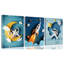 3 Piece Wrapped Canvas Print-606105669