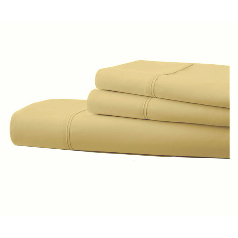 Microfiber Sheet Set, Cream, Twin Sheet Set + 1 Fitted Sheet + 3 Pillowcases