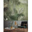 Murale tropicale à feuilles exotiques monochromes Ellenburg-178566504