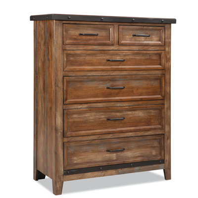 Dargan Standard Chest with 6 Drawers, Canyon Brown by Gracie Oaks