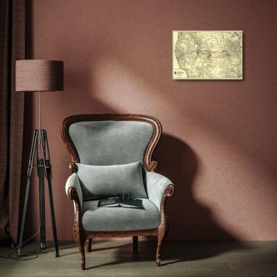 Art sur toile tendue Charlton Home® Colton Gallery: Union Pacific Railway, Colton, 1882