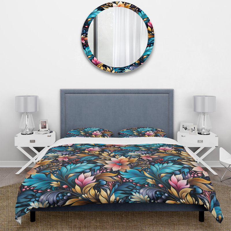 Ensemble de housse de couette Artistic Gypsy Boho, Housse de couette pour très grand lit et 2 très