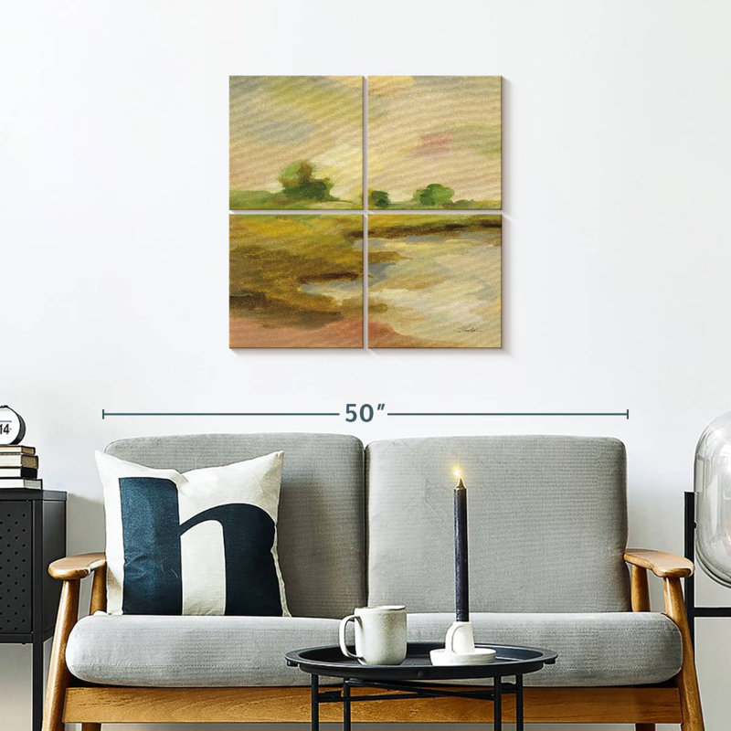 Avery Chartreuse Fields II, H 26 po x l 26 po