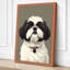 Portrait of Burgundy Collar Modern - Wrapped Canvas-1601860184-1601860176