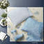 Ensembles de literie Blue Western Cowgirl, ensemble d'édredon simple / simple TG en microfibre