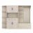 Hall Tree with storage and 4 hooks, storage cabinet-1987364900