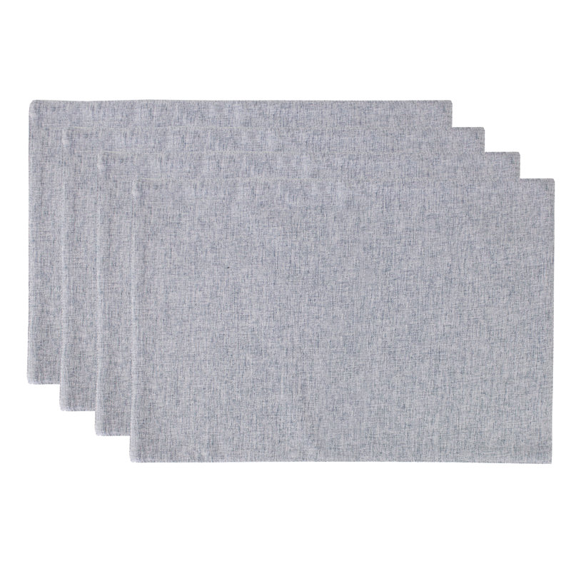 Ensemble de napperons 4 pièces, Gris