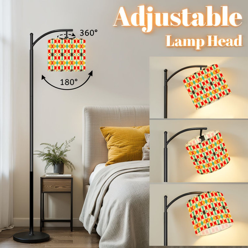 Lampe sur pied avec abat-jour réglable Arc