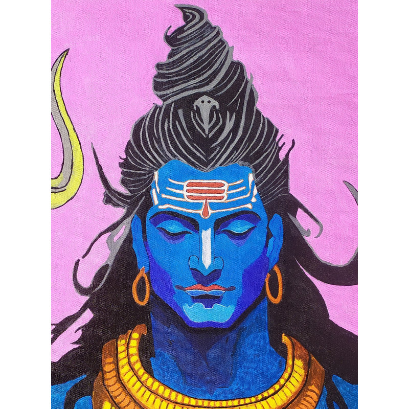 Incroyable Shiva | Acrylique sur toile | Par Pravin Sharma