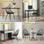 Dining Chair Plastic Seat with Sturdy Metal Legs-791617962