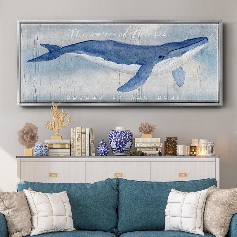 Voix de la mer - toile encadrée, 8" H x 20" W
