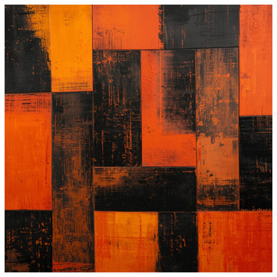 Rideaux de douche Orange Blocks