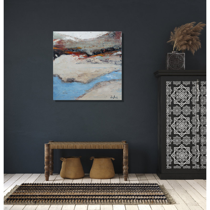 «Blue Water On», impression sur toile giclée à la main, H 36 po x l 36 po x P 1,5 po, Wrapped Canvas
