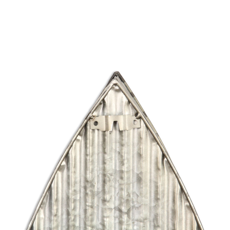 Alessia Galvanized & Wood Hanging Boat Shelf