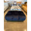 Repose-pieds Bubble - velours bleu nuit