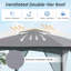 Double Roof Garden Gazebo With Netting Sidewalls-115404251
