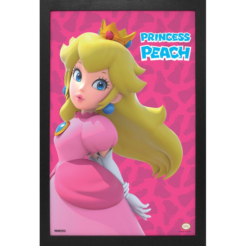 Super Mario - The Princess 11 x 17, reproduction encadrée