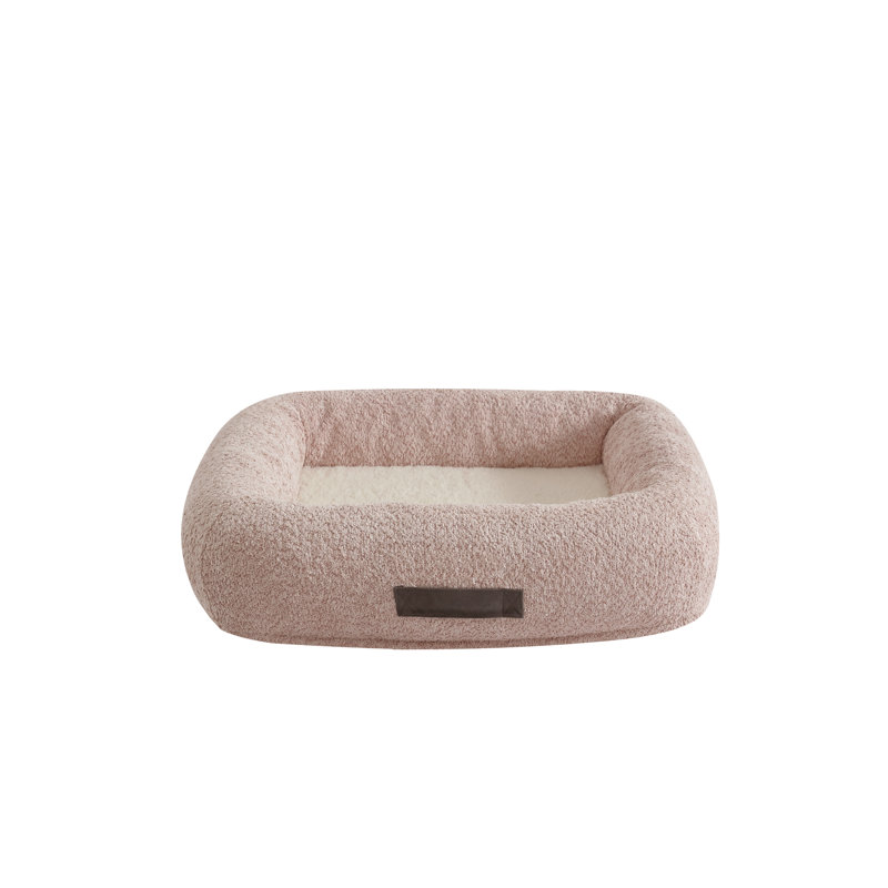 Lit en mousse à mémoire de forme pour animaux Arlee Home & Pet, H 5 po x l 26 po x P 22 po, Rose / pétale