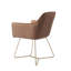 Dashall 123.19cm H Polyester Upholstered Metal Armchair-172133215-172133541