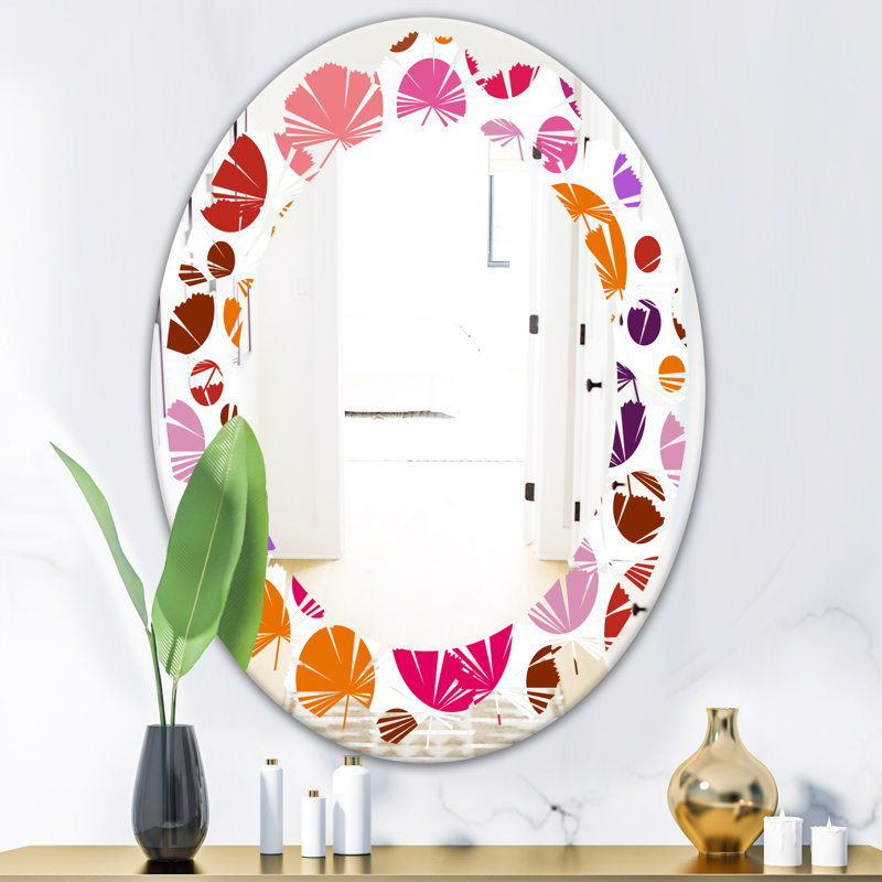 Miroir mural Leaves, 31,5 po x 23,7 po, Feuilles marbrées 5