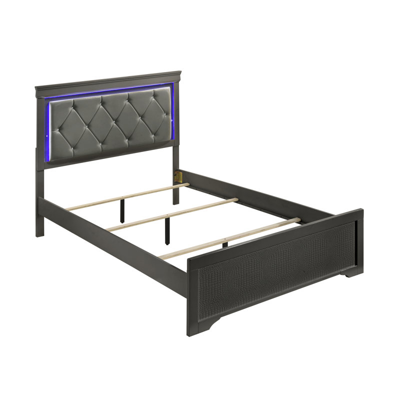 Mylhana Upholstered Standard Bed, Gray, King