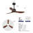 Modern Ceiling Fan With Light, Featuring 3 Abs Plastic Blades, Remote Control Operation, Reversible Dc Motor, And Dimmable Led Lighting-1485661807-1485661804-1485661795