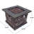 STONEWALL 32” SQUARE PROPANE FIRE PIT.