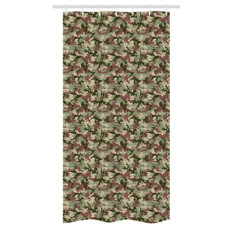 Eveny Abstract Shower Curtain with Hooks Included, 72" H x 36" W