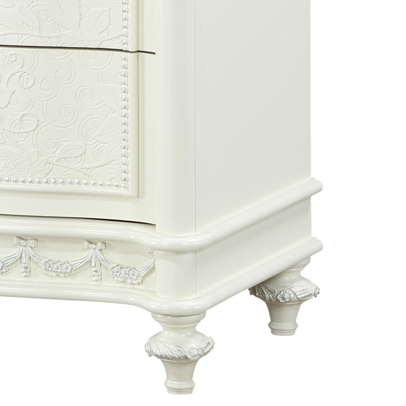 Table de chevet avec 2 tiroirs - agrafes de chambre à coucher modernes 2 pratiques et élégantes