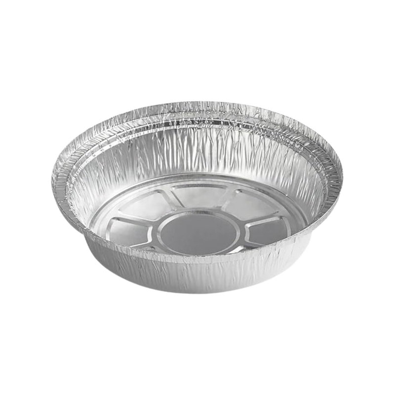 Casseroles rondes jetables en papier d'aluminium