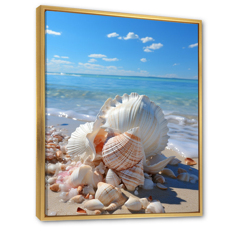 Gobin Florida Seaside Harmony I - impression, H 32 po x l 24 po x P 1 po, Cadre flottant doré