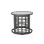 Table d'appoint grise de P 18,2 po x l 16,34 po, l 11,94 lb, avec rangement élégant de 18,2 po de profondeur, largeur de 16,34 po, poids de 11,9 lb-245049273