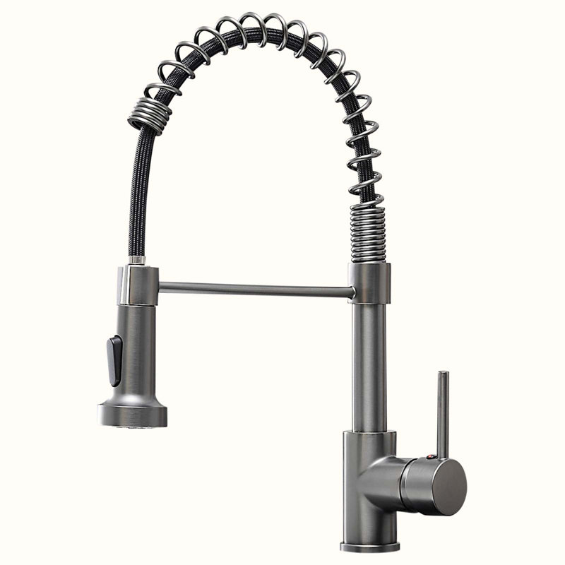 HOOSENG Pull Down Touch Kitchen Faucet, Brass