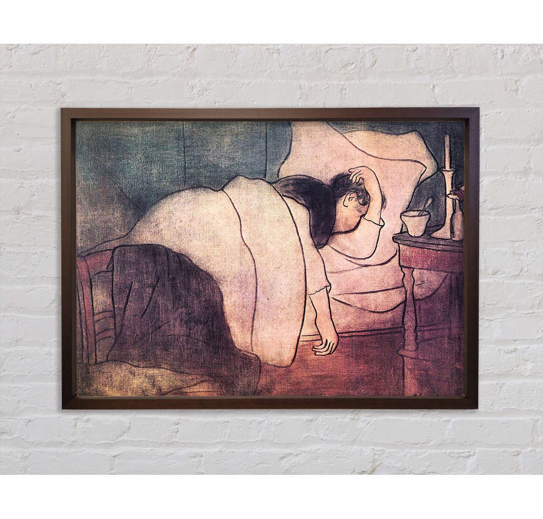 Joseph Rippl-Ronai Lady In Bed - Single Picture Frame Kunstdrucke auf Leinwand